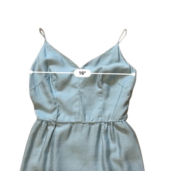 Elegant Evening Pin Up Retro Vintage Dress Light Blue Size Small - Picture 9 of 12